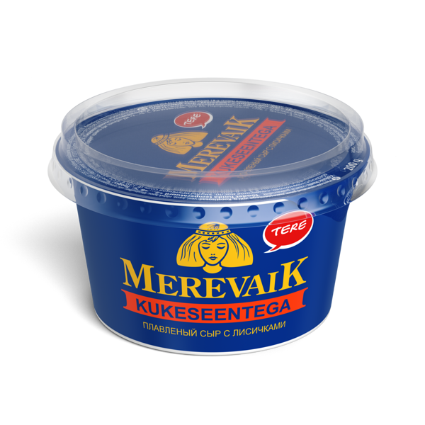 „Merevaik” kausētais siers ar gailenēm 