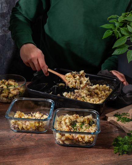 Juustused makaronid hakkliha ja lillkapsaga