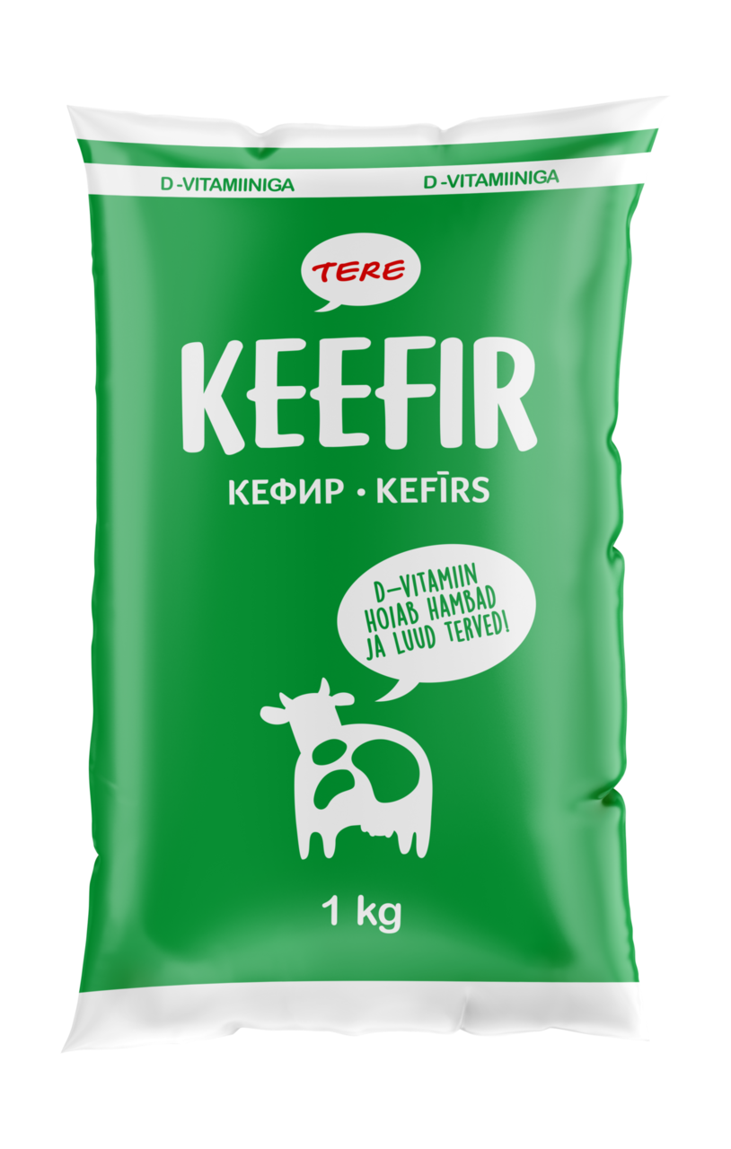 Кефир, обогащённая витамином D „Tere”. 