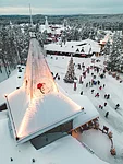 Santa Claus Village in the winter in Rovaniemi Lapland Finland