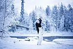 Photoshoot in Nature in Rovaniemi Lapland Finland