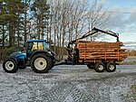 BMF10T2 trailer with BMF720 crane in Finland. Picture from Fredrik.