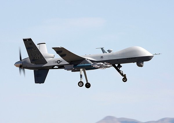 Ameerika Ühendriikide õhujõudude droon MQ-9 Reaper treeninglennul (Foto: Wikipedia)