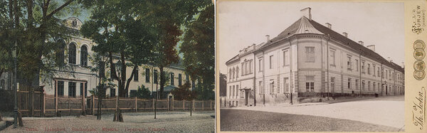 Vanad vaated Tartu linnakoolile ja Tartu poeglaste gümnaasiumile