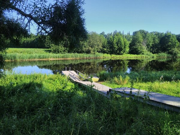 Pärnu jõgi. Särghaua, juuli 2020. a (Foto: Eesti geoloog)