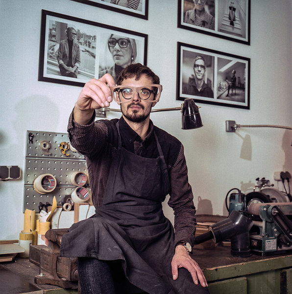 Karl Annus, eyeglass frame craftsman