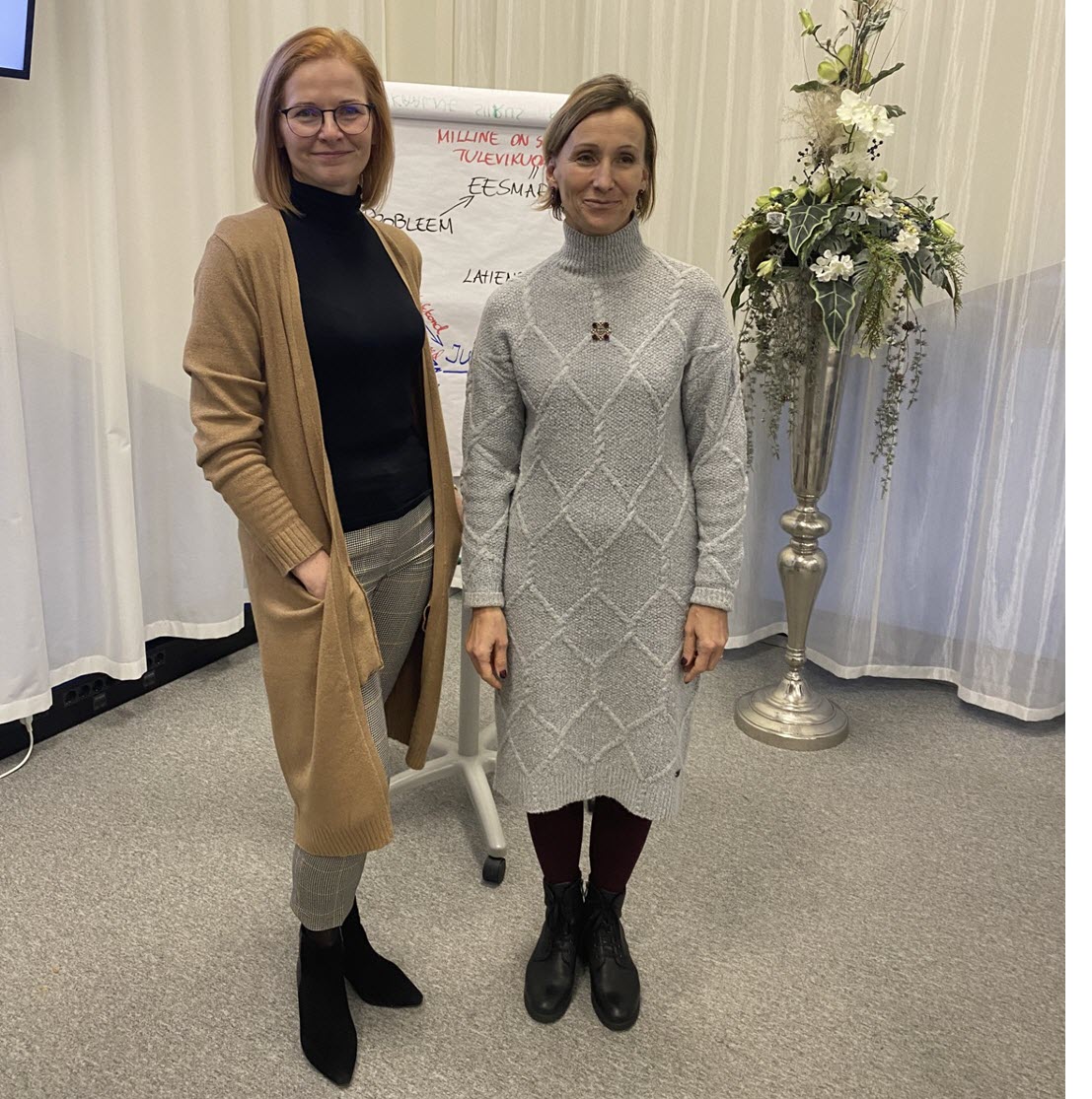 Tuuli Perolainen (Broaden) ja Maarika Lember (Change Partners)