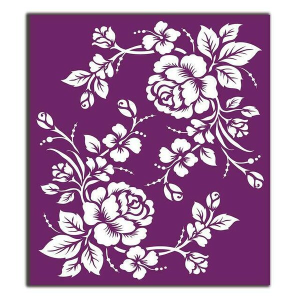 Belles and whistles roses silkscreen stencil  30797.1627326924 1