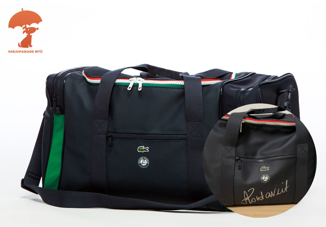 11 Lacoste Roland Garros trennikott Anett Kontaveiti autogrammiga. Alghind 100€.