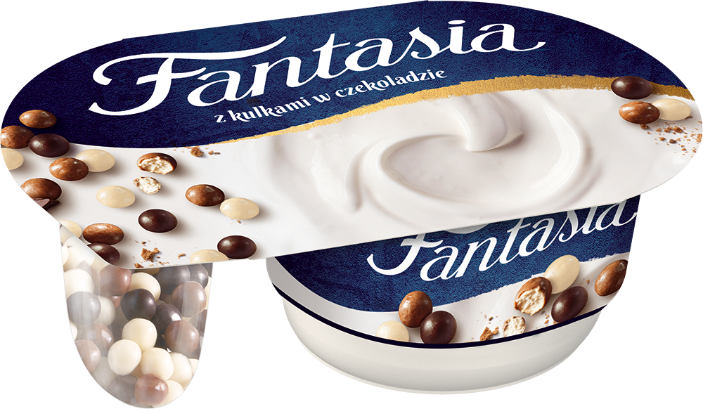 Fantasia kreminis jogurtas su šokoladiniais burbuliukais