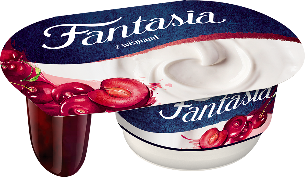 Fantasia kreminis jogurtas su vyšniomis