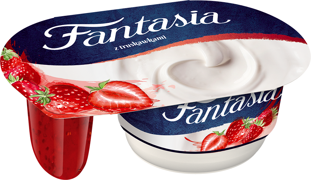 Fantasia krēmveida jogurts ar zemenēm