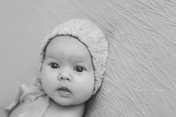 Esimene pildistamine Eveliniga oli siis, kui ta oli ühe kuu vanune.