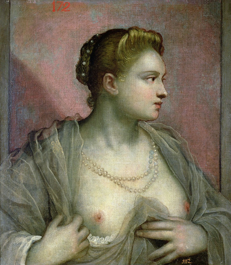 Jacopo Tintoretto: Daam oma rinda paljastamas (u 1555). Prado muuseum, Madrid, Hispaania