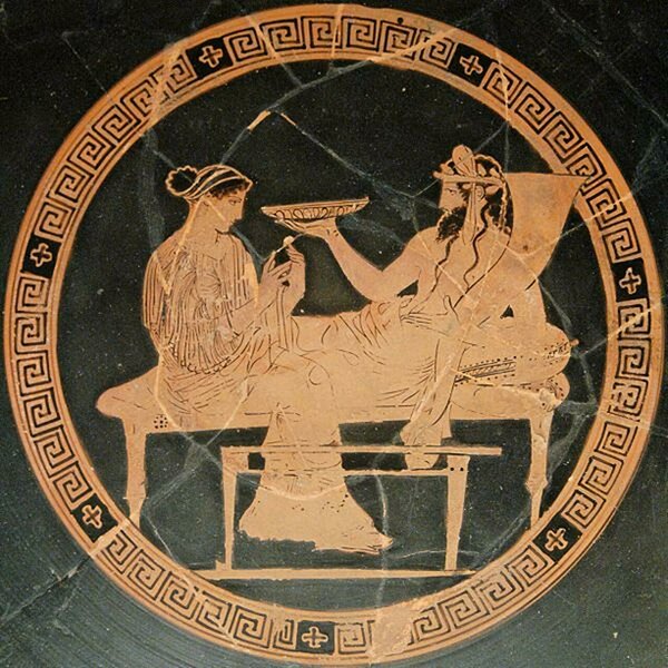 Persephone ja Hades, 440-430 eKr, Vulci (British Museum). Allikas: Wikimedia Commons.