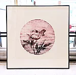 Õitsemine I, mokulito, 54x54cm, 400€