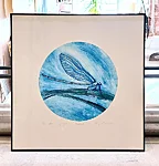 Matrona cyanoptera, kuivnõel, 51x51cm, 400€