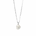 Bpearl necklace silver myamoon
