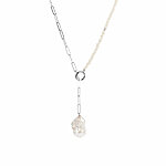 Pearl necklace silver myamoon