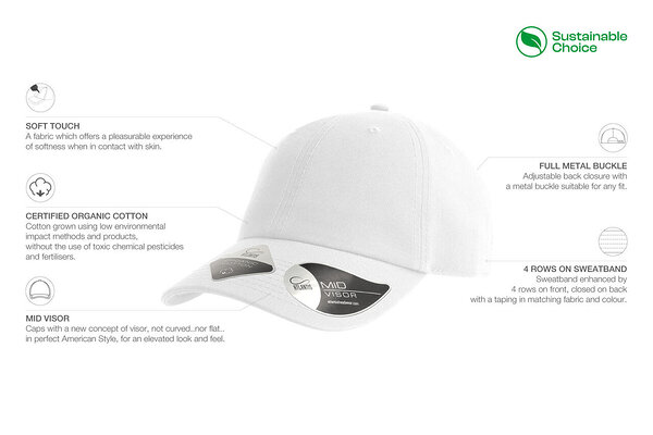 FRASER orgaanilisest kangast klassikaline nokamüts, tehniline info