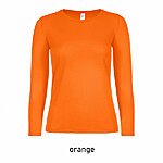 E150 W LS pikkade varrukatega naiste särk, oranž