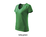 DREAM naiste v-kaelusega veniv roheline t-särk