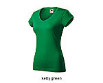 FIT V-NECK naiste v-kaelusega roheline fit särk