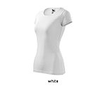 GLANCE mugav elastaaniga naiste valge t-särk