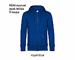 KING ZIPPED HOOD kapuutsi ja lukuga unisex sinine pusa