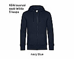 KING ZIPPED HOOD kapuutsi ja lukuga unisex tumesinine pusa