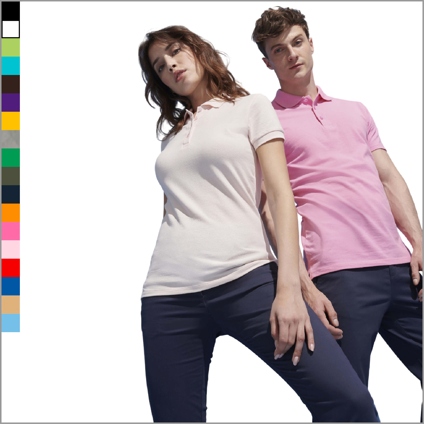 PEOPLE puuvillane polo naistele