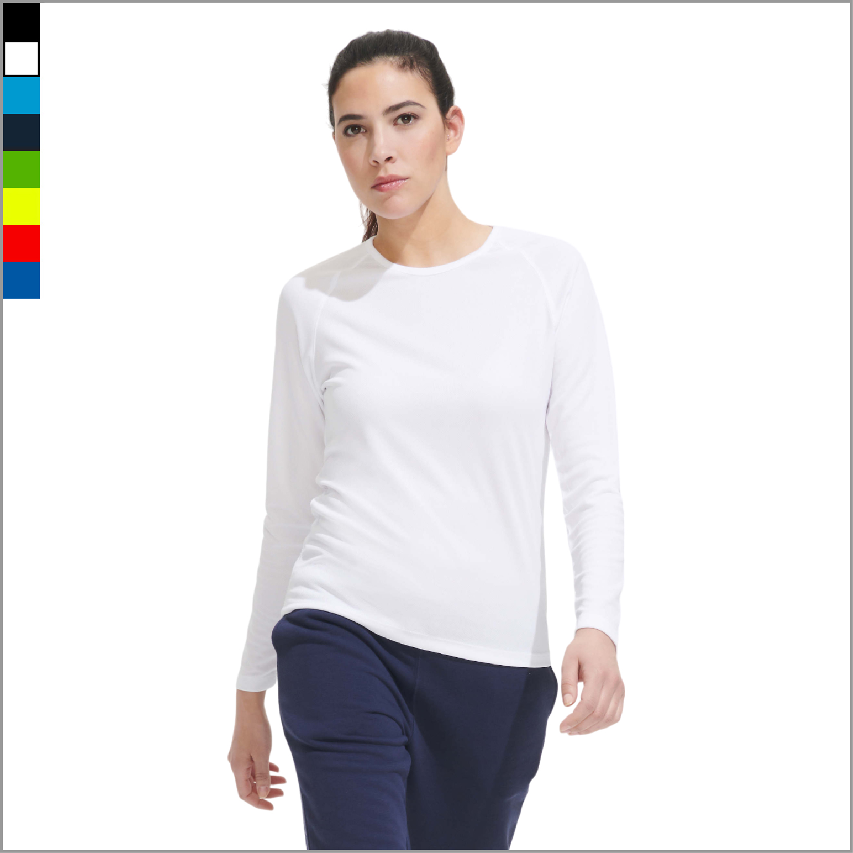 SPORTY LSL W pikkade varrukatega naiste spordisärk