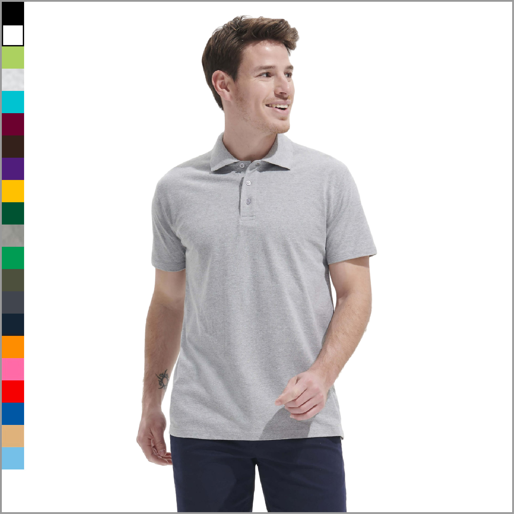 SPRING 2 meeste puuvillane polo