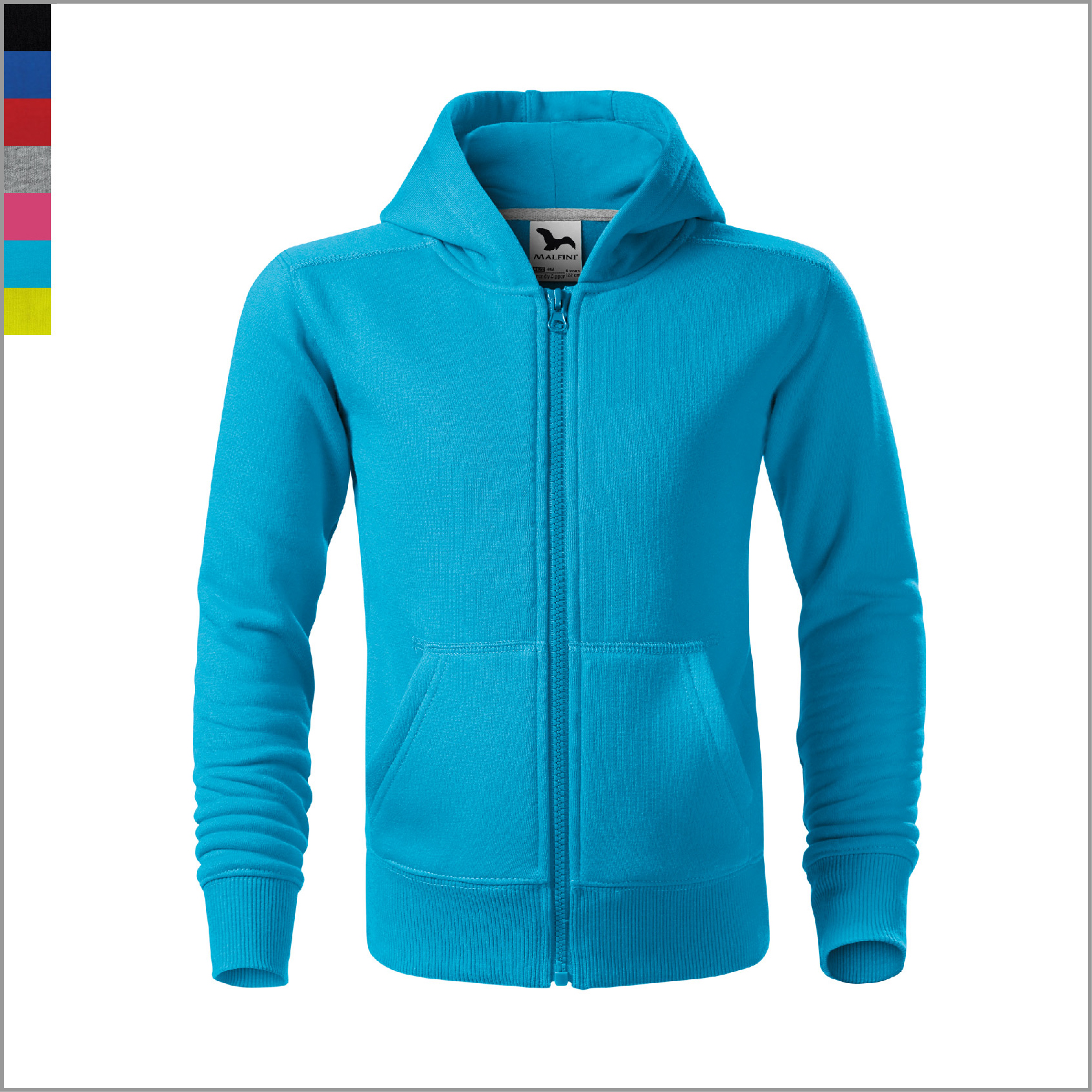 TRENDY ZIPPER KIDS luku ja kapuutsiga pusa lastele
