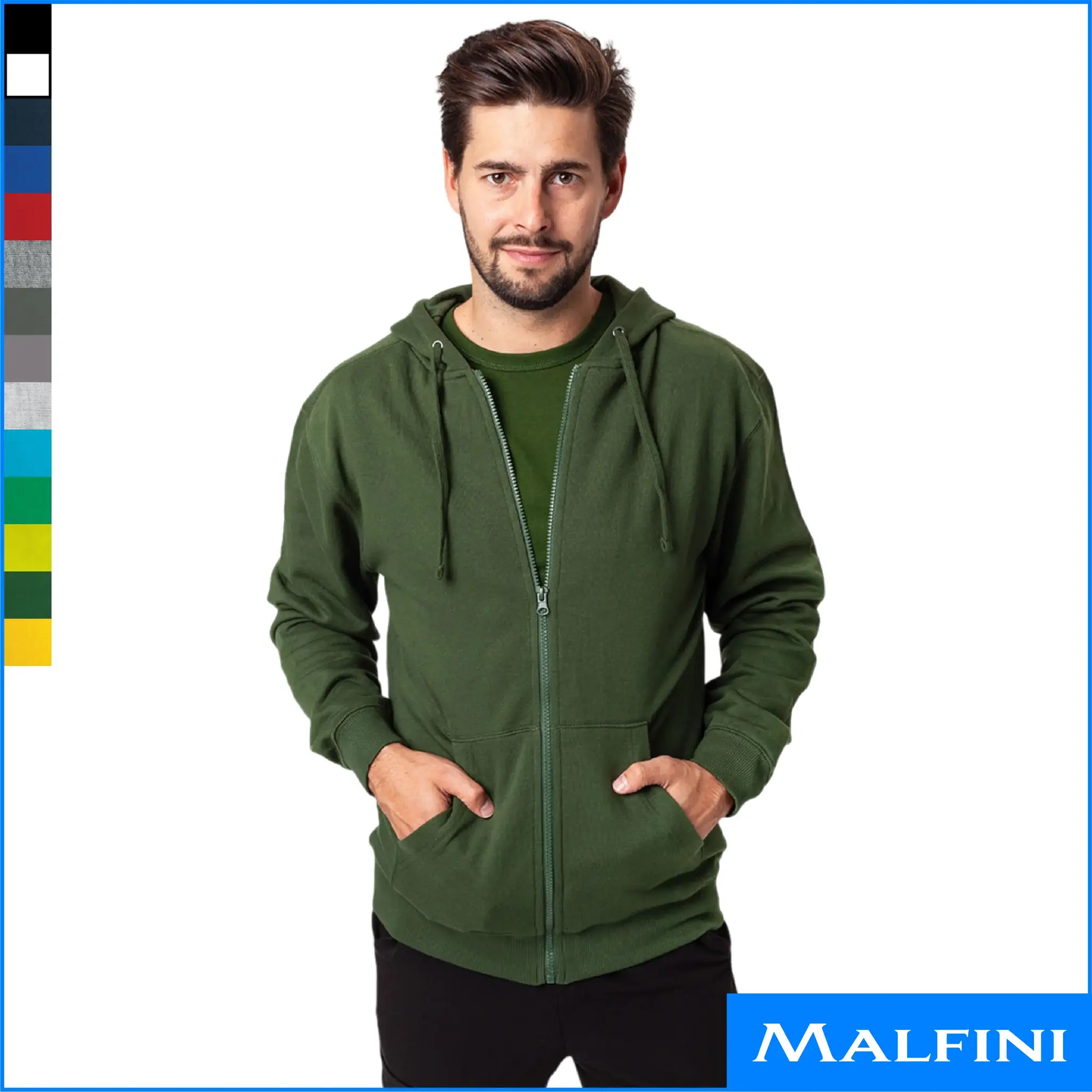 TRENDY ZIPPER luku ja kapuutsiga meeste pusa