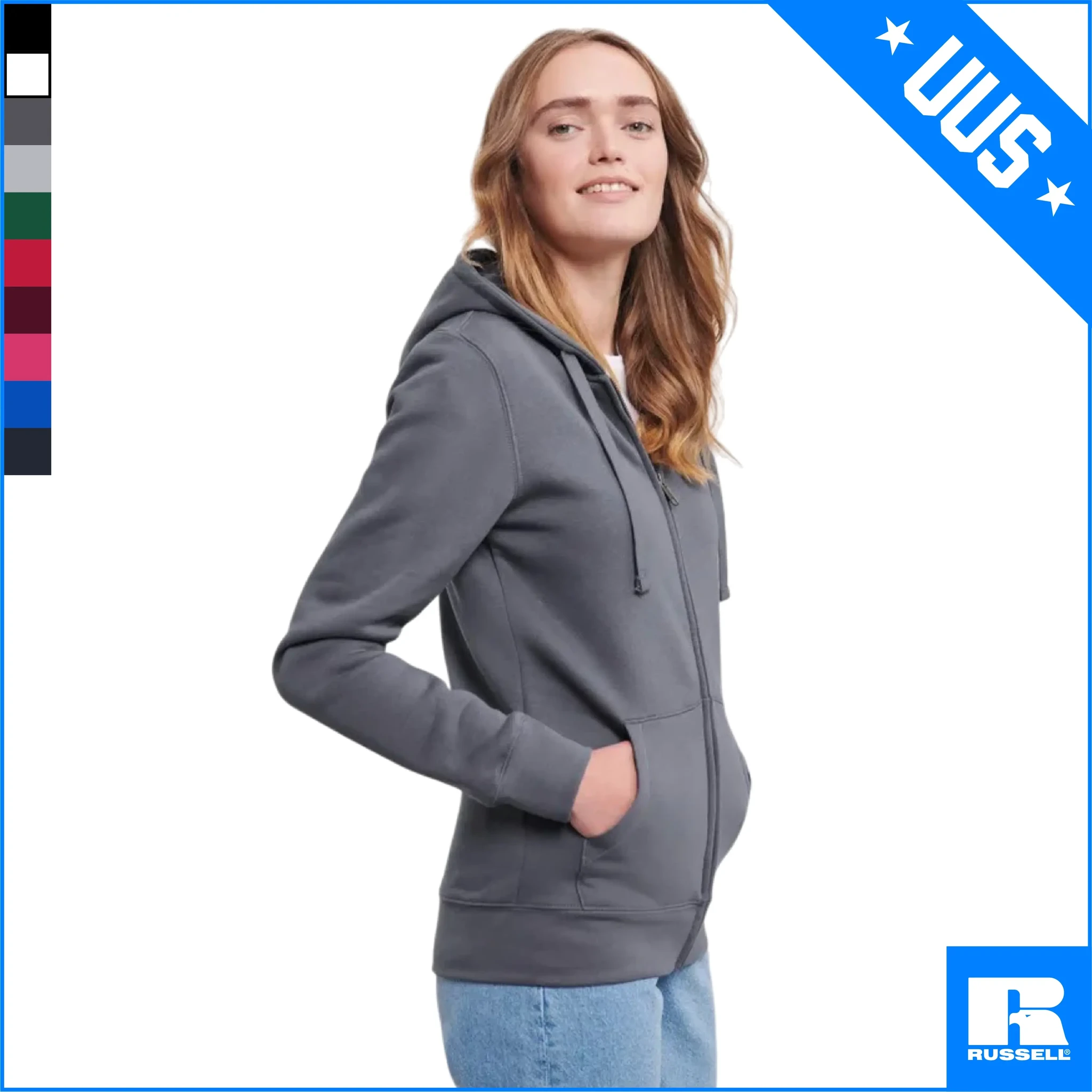 266F AUTHENIC klassikaline mõnus lukuga pusa