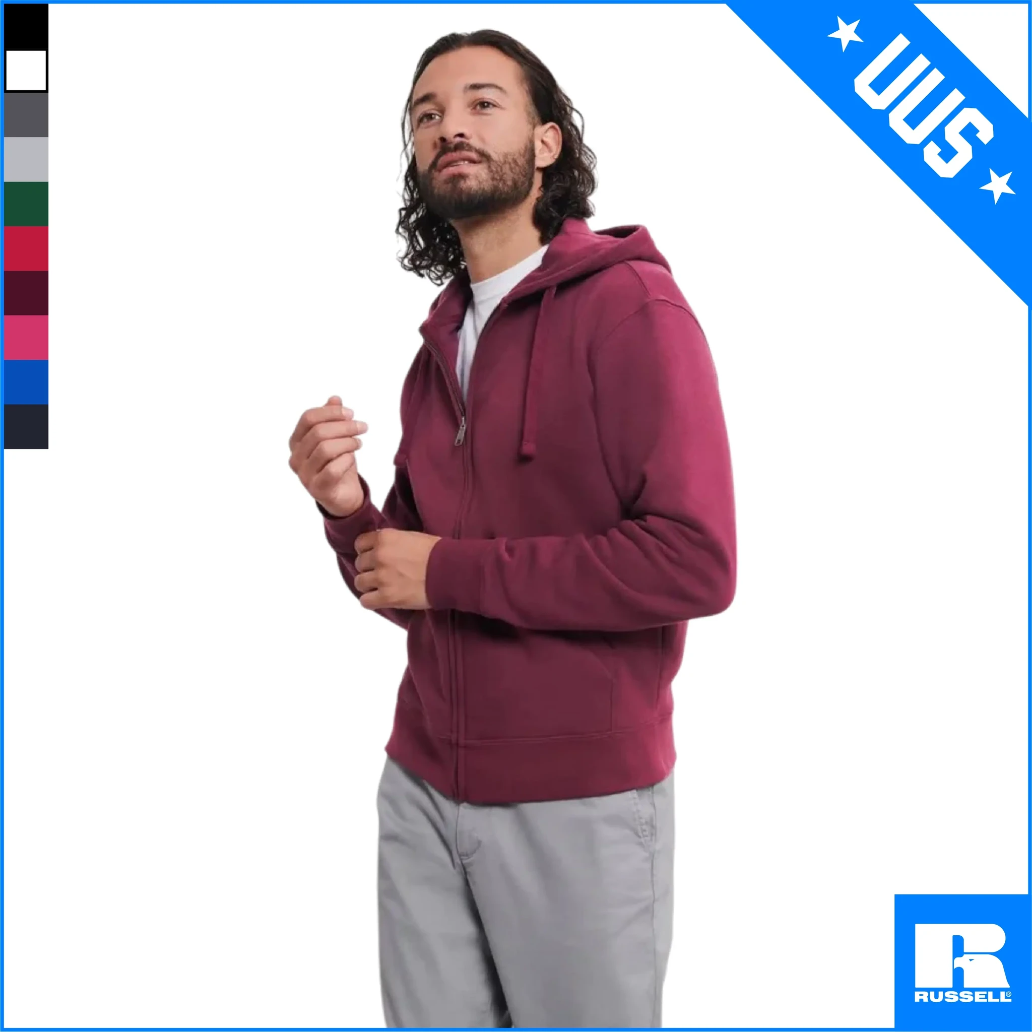 266M AUTHENIC klassikaline mõnus lukuga pusa