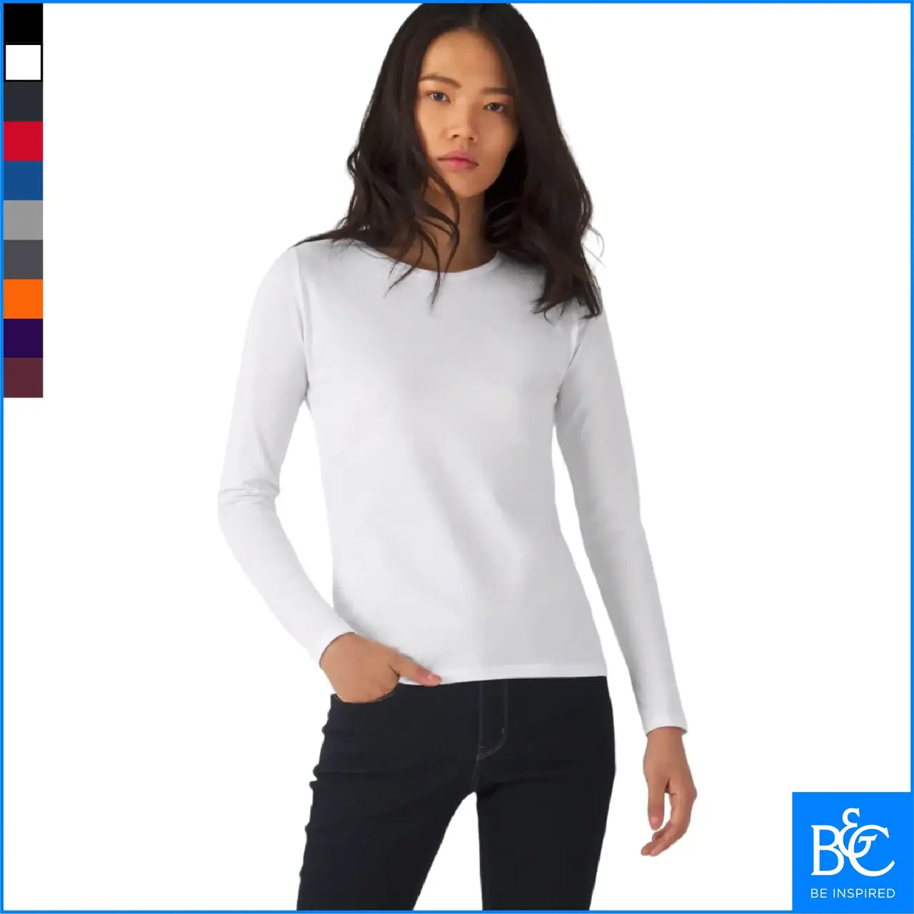 E190 W LS pikkade varrukatega naiste särk