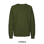 O63001 kvaliteetne 100% orgaanilisest puuvillast pusa: militaarroheline