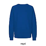 O63001 kvaliteetne 100% orgaanilisest puuvillast pusa: sinine