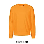 O63001 kvaliteetne 100% orgaanilisest puuvillast pusa: oranž