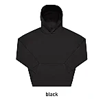 INFLUENCE HOODIE oversized kapuutsiga pusa: must