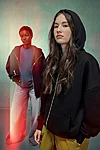 INFLUENCE ZIP HOOD oversized kapuutsi ja lukuga pusa