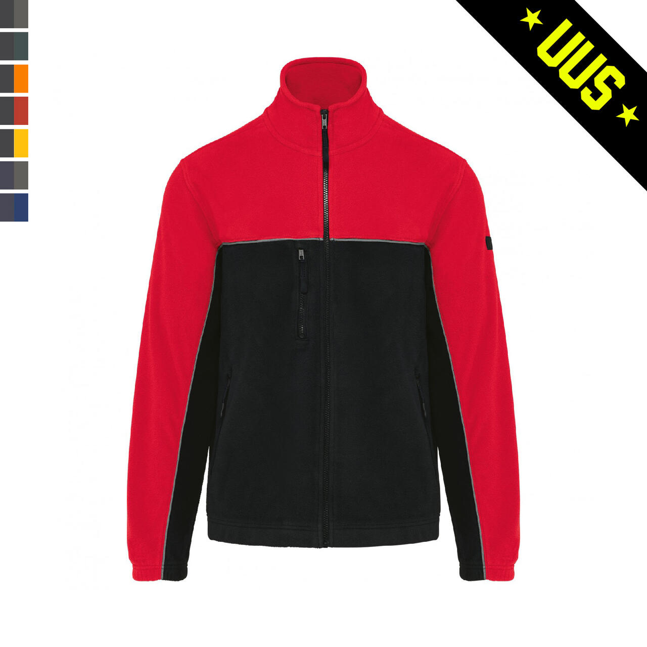 WK904 kahetooniline pika tõmblukuga fliis