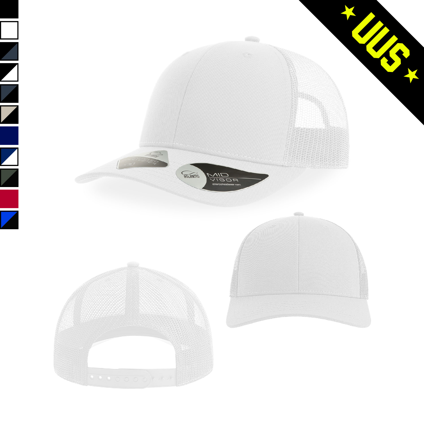 BRYCE taaskasutatud polüestrist võrguga nokamüts