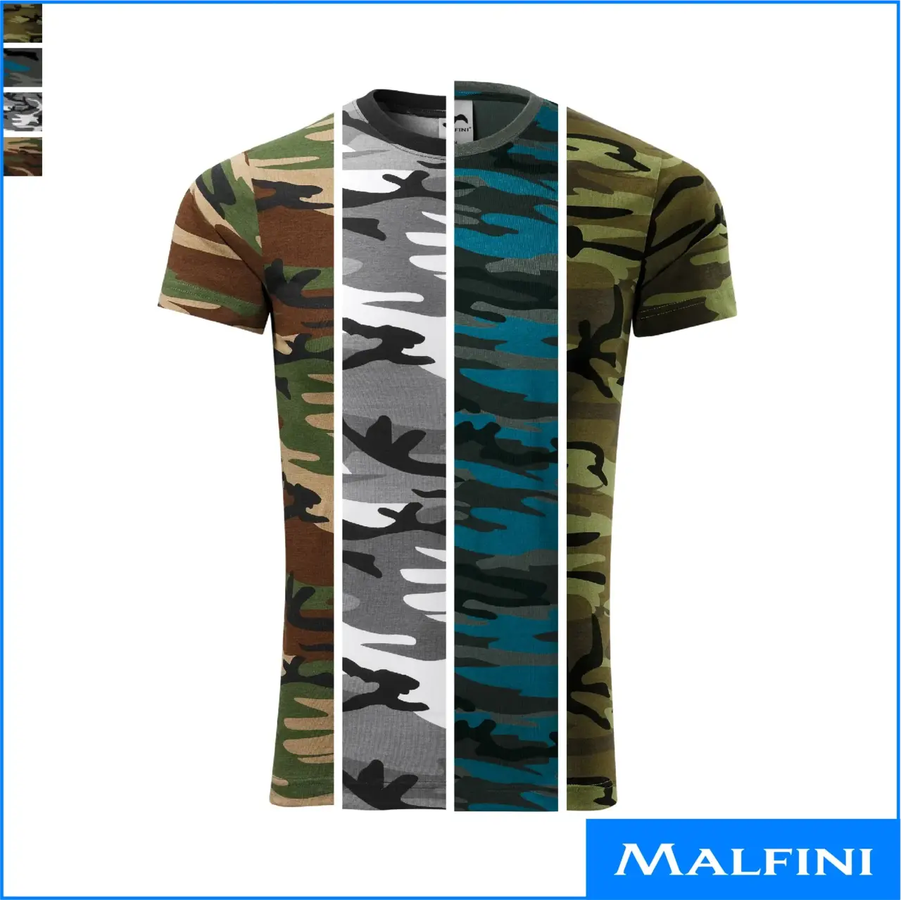 CAMOUFLAGE unisex puuvillane camo t-särk