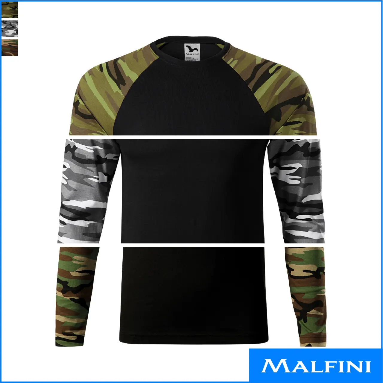 CAMOUFLAGE LS unisex pikkade varrukatega camo särk
