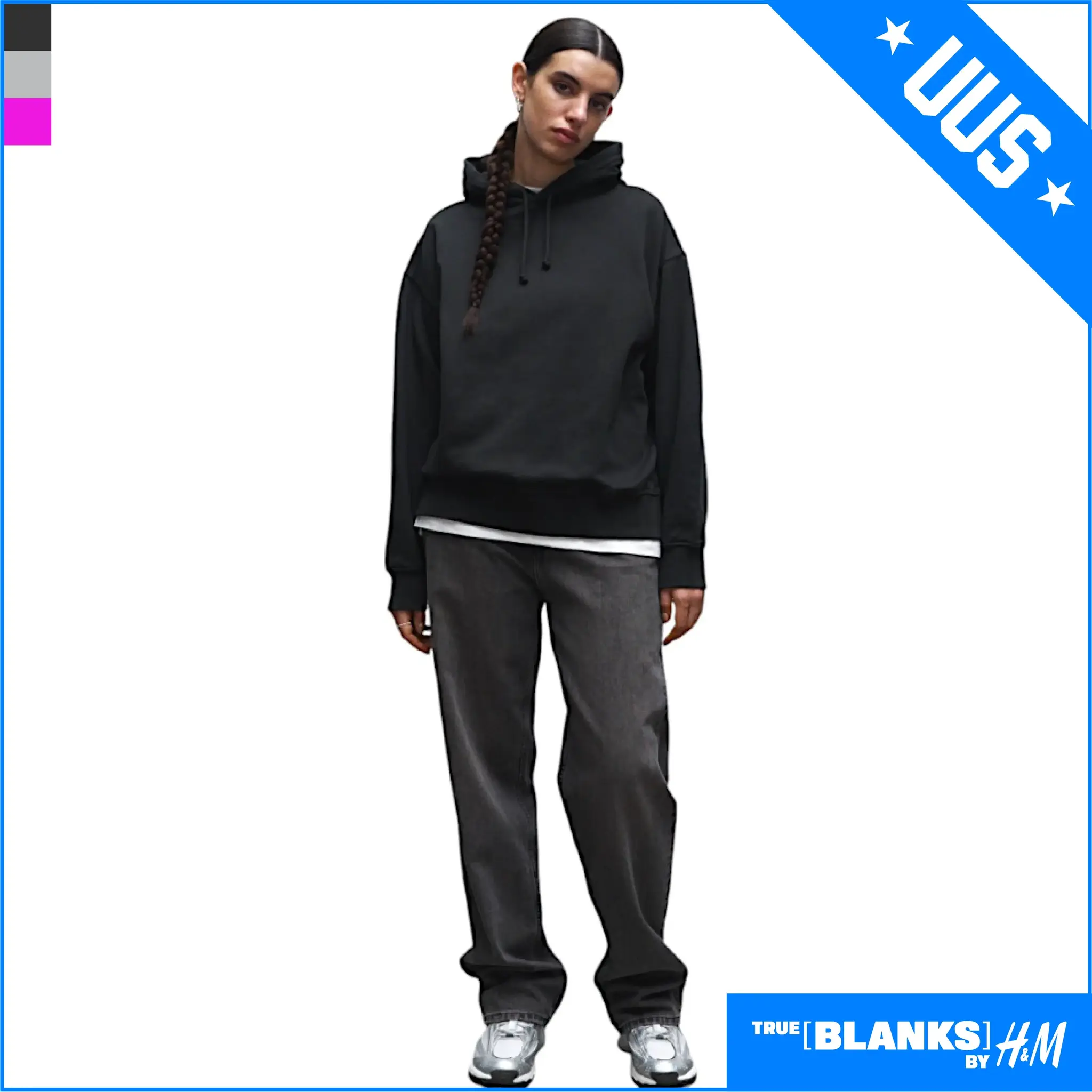 HM2595 H&M'i oversized kapuutsiga pusa toorik naistele