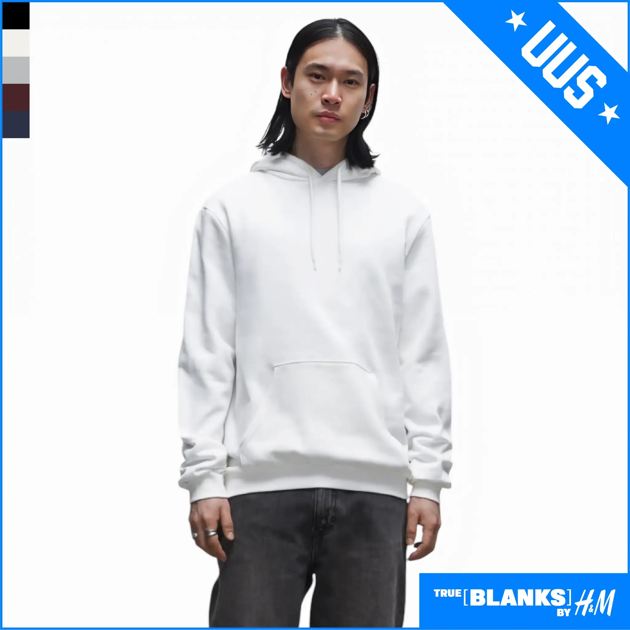 HM8382 H&M-i kapuutsi ja taskuga pusa toorik