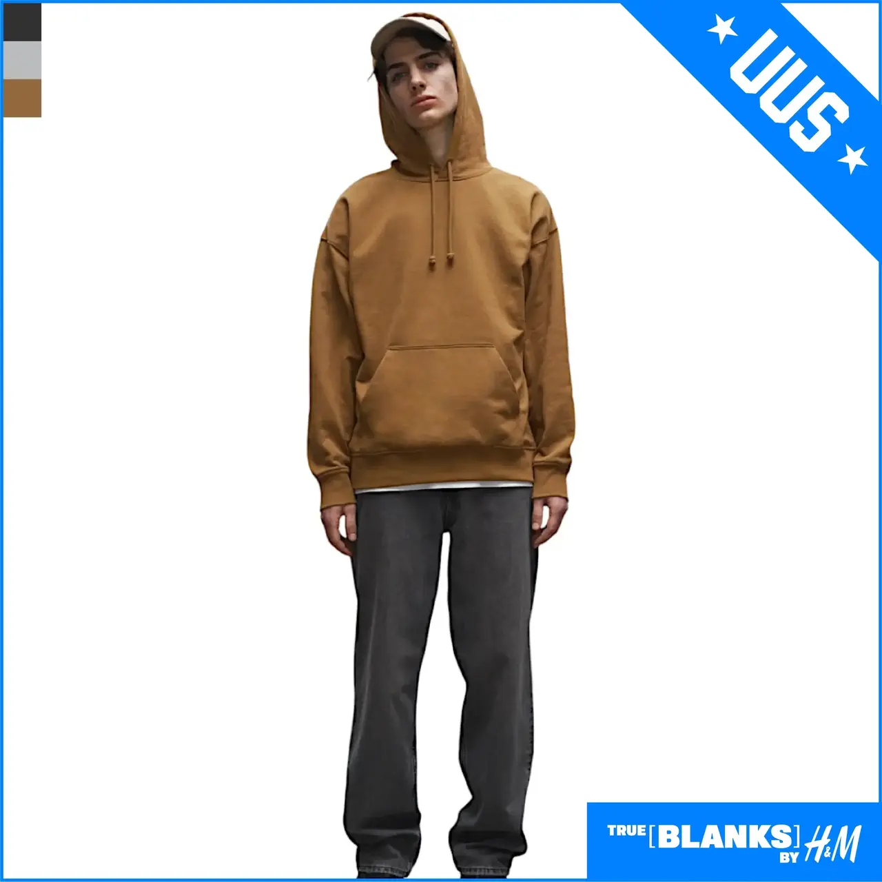 HM8751 H&M'i oversized kapuutsiga pusa toorik meestele